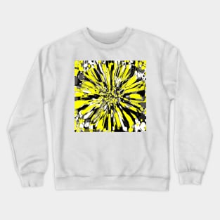 Dahlia Yellow and Black Crewneck Sweatshirt